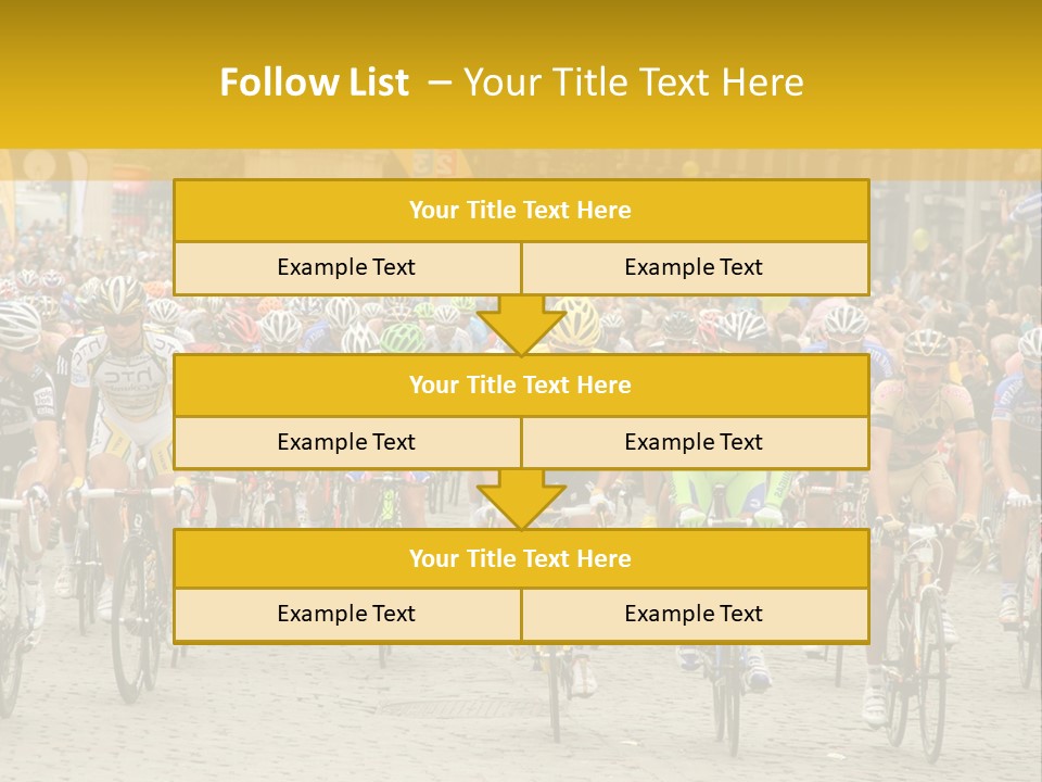 Green Road Route PowerPoint Template