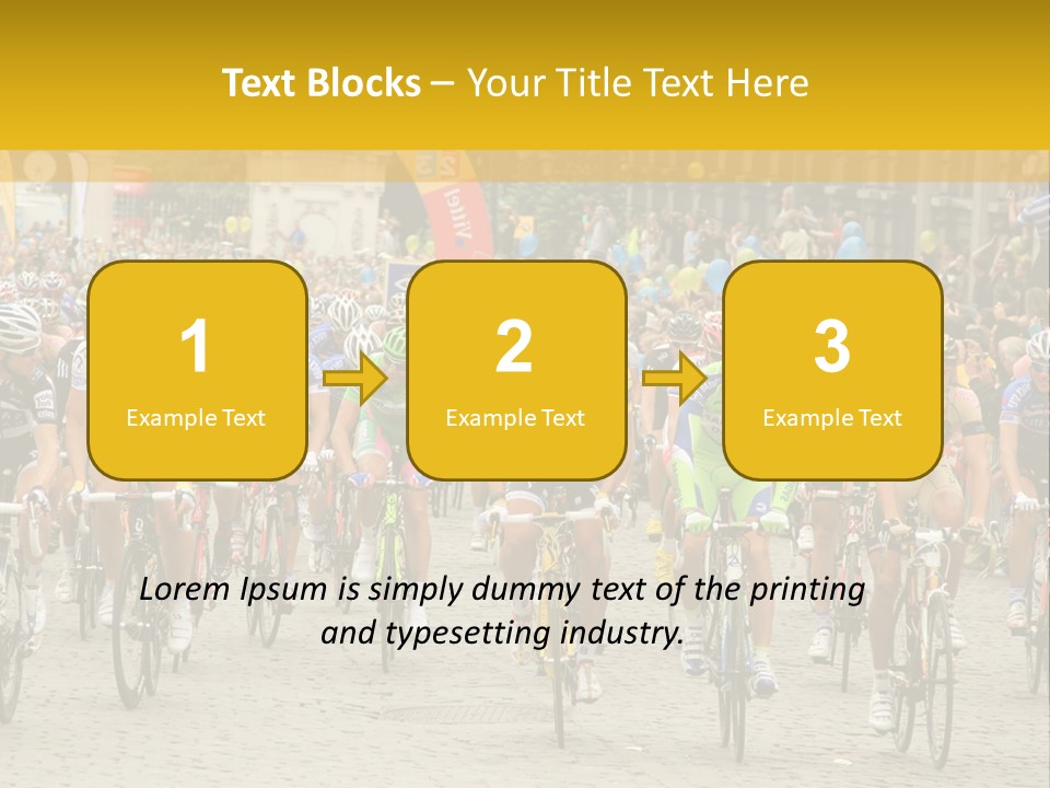 Green Road Route PowerPoint Template