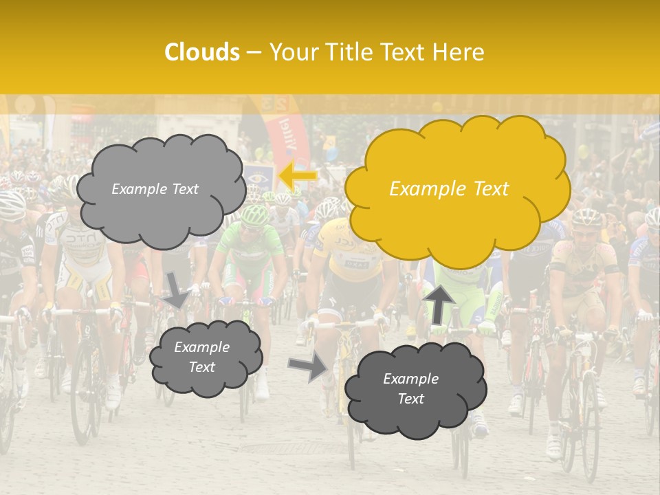 Green Road Route PowerPoint Template