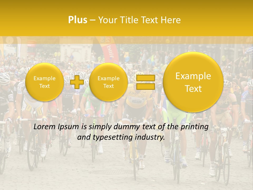 Green Road Route PowerPoint Template