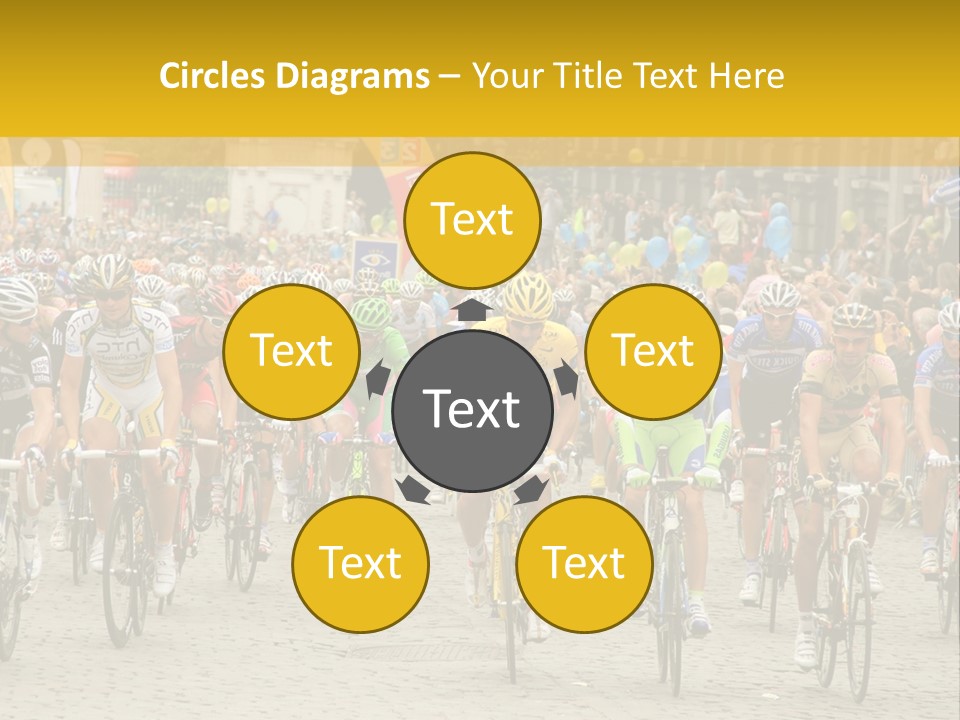 Green Road Route PowerPoint Template