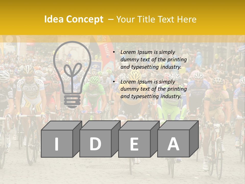 Green Road Route PowerPoint Template