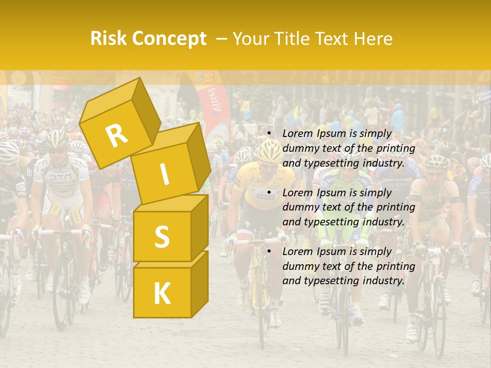 Green Road Route PowerPoint Template