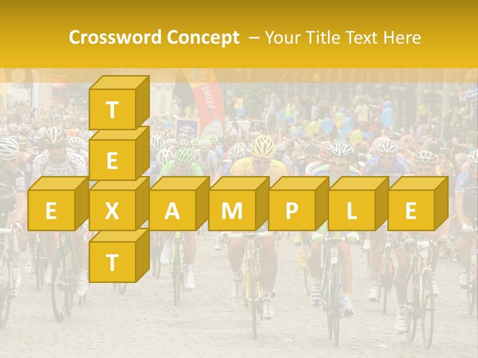 Green Road Route PowerPoint Template