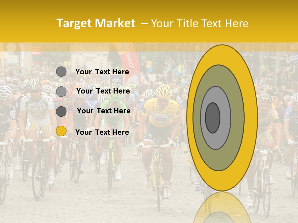 Green Road Route PowerPoint Template