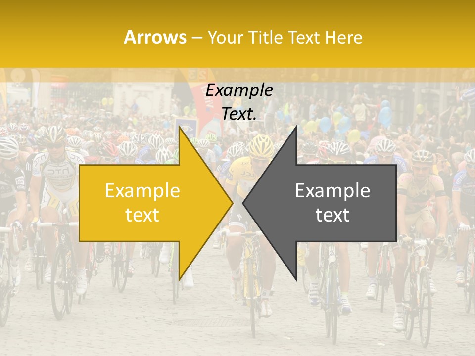 Green Road Route PowerPoint Template