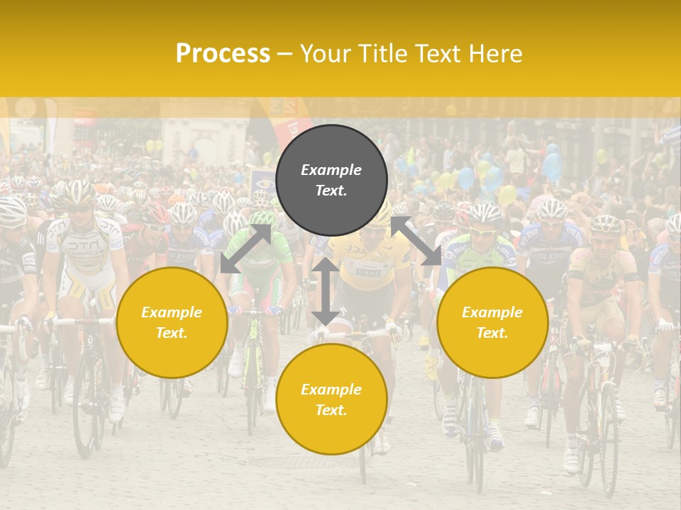 Green Road Route PowerPoint Template