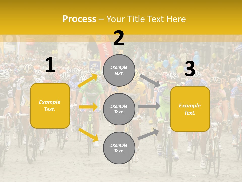 Green Road Route PowerPoint Template