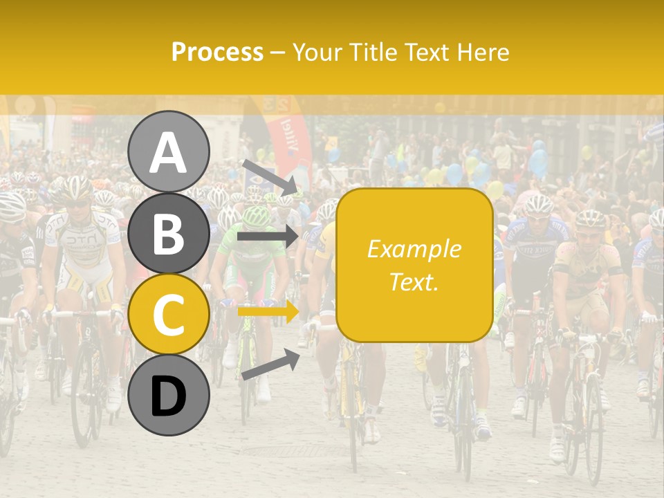 Green Road Route PowerPoint Template