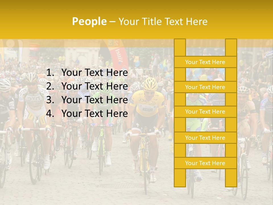 Green Road Route PowerPoint Template