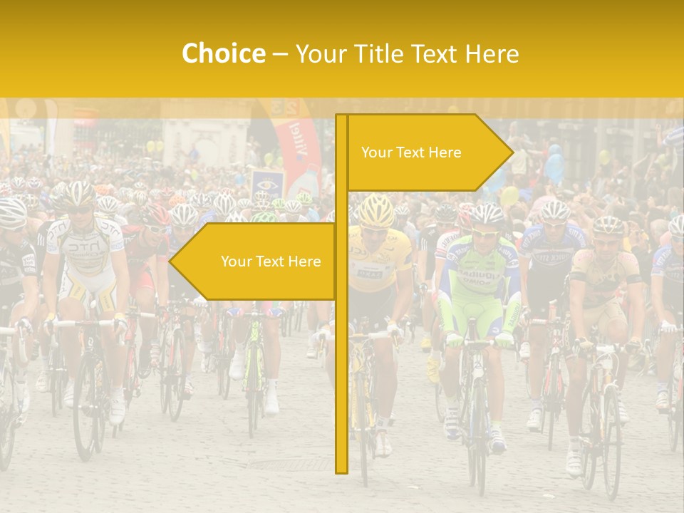 Green Road Route PowerPoint Template