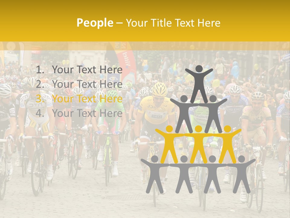 Green Road Route PowerPoint Template