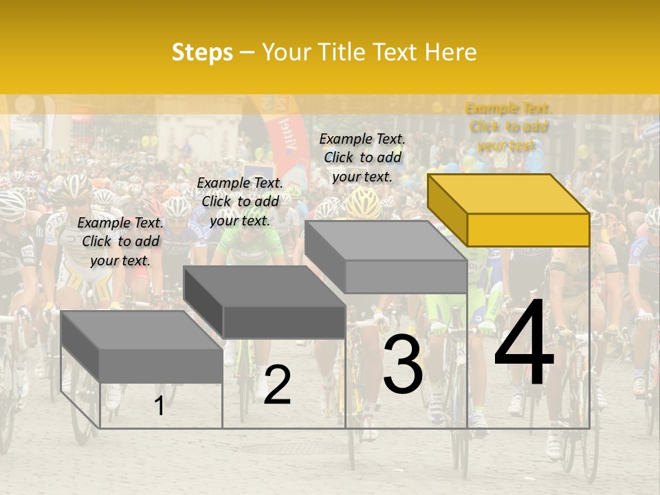 Green Road Route PowerPoint Template