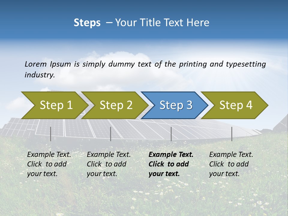 Sky Outdoor Costs PowerPoint Template