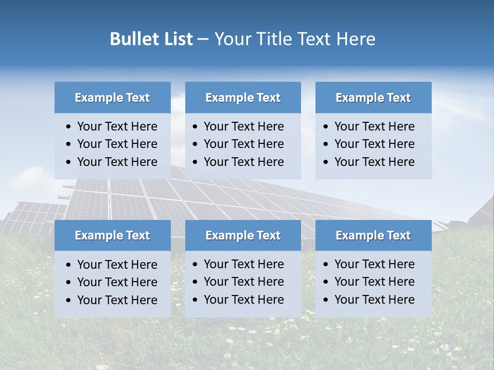 Sky Outdoor Costs PowerPoint Template