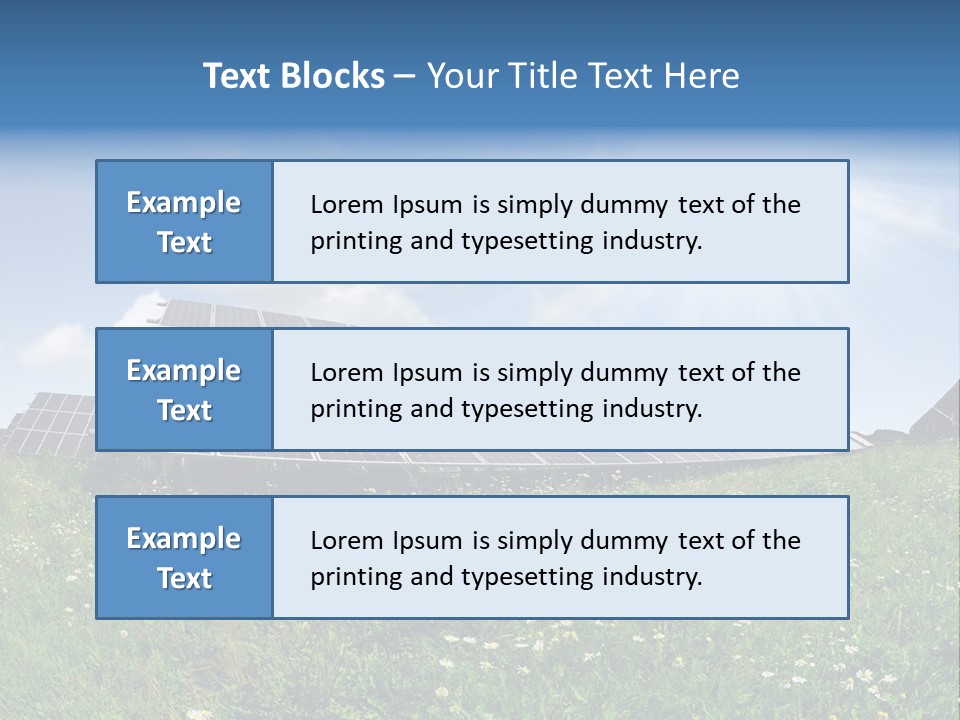 Sky Outdoor Costs PowerPoint Template