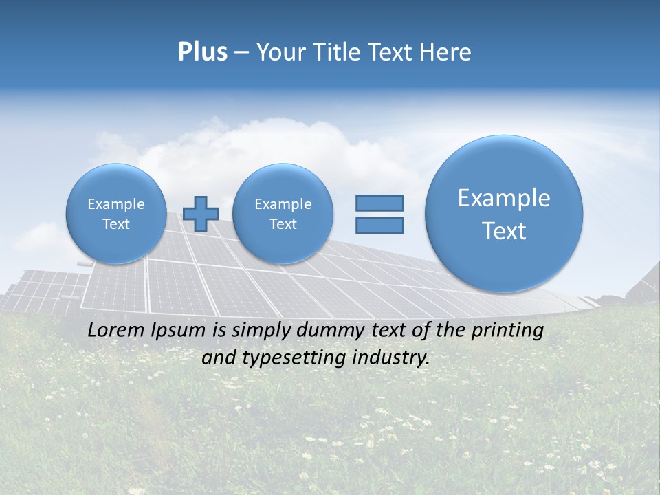 Sky Outdoor Costs PowerPoint Template