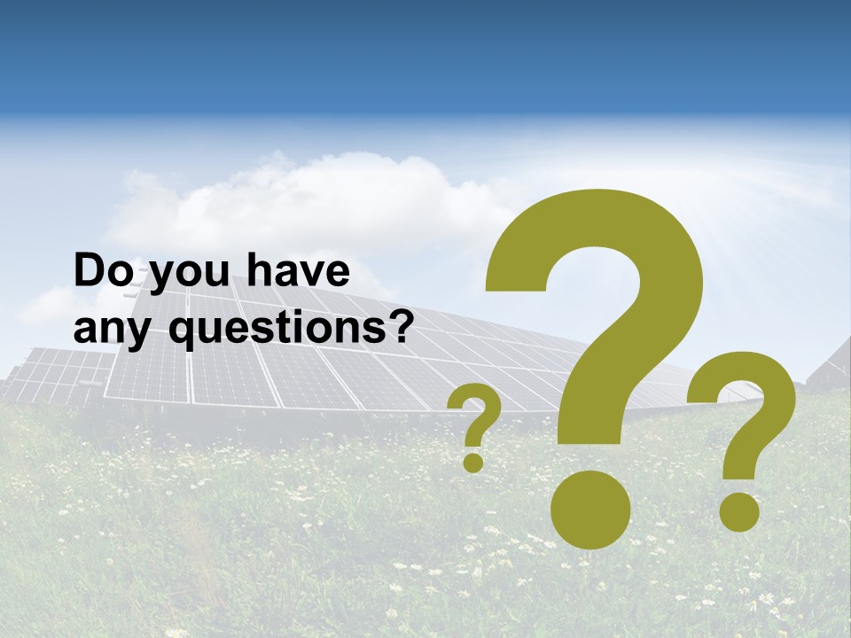 Sky Outdoor Costs PowerPoint Template