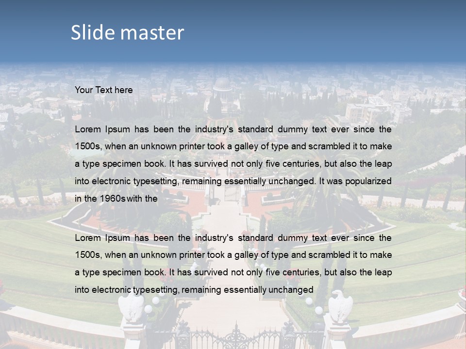 White Tourism Sacred PowerPoint Template