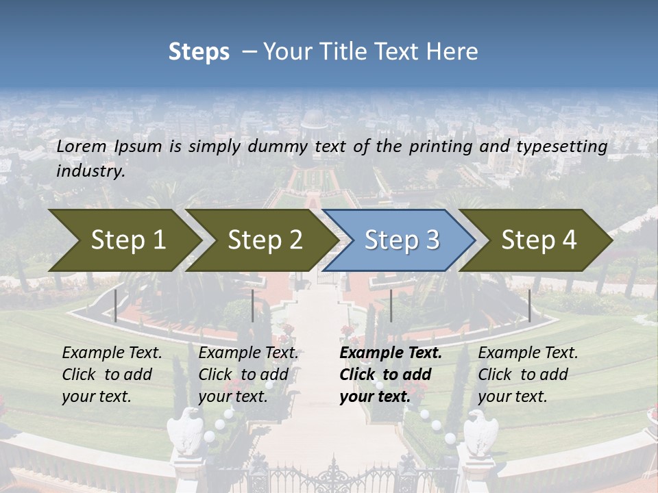 White Tourism Sacred PowerPoint Template