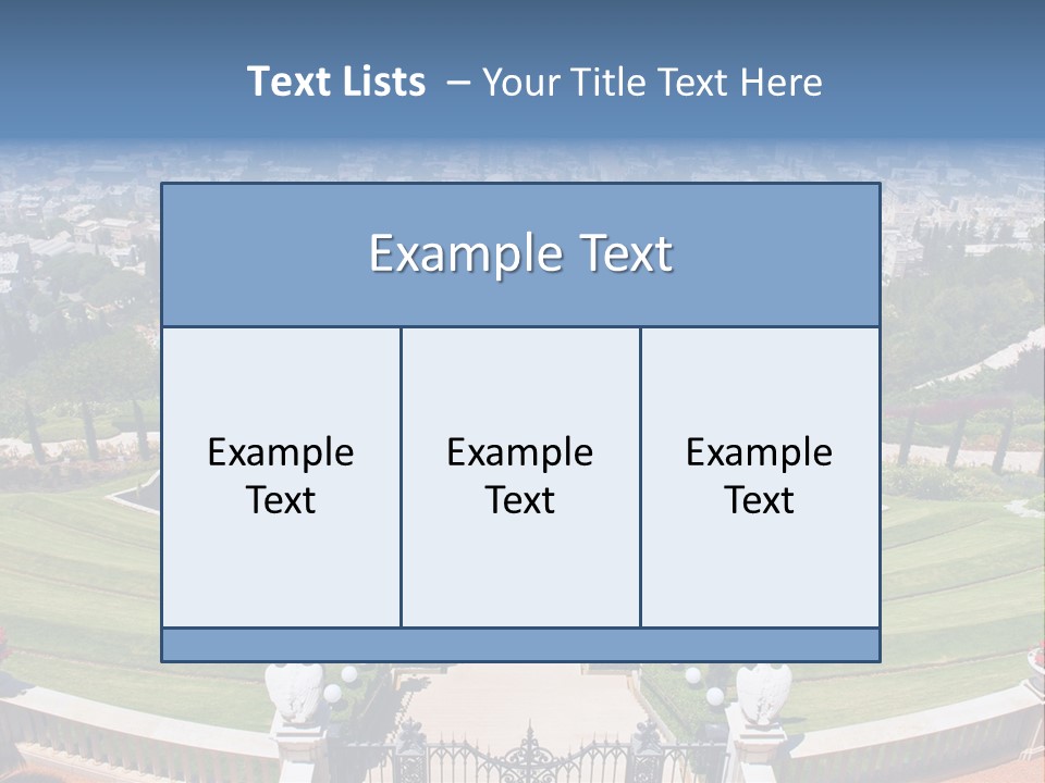White Tourism Sacred PowerPoint Template