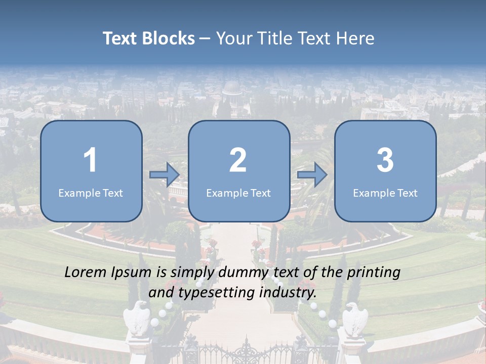 White Tourism Sacred PowerPoint Template