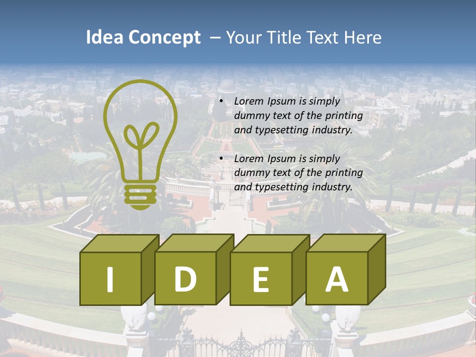 White Tourism Sacred PowerPoint Template