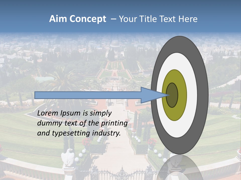 White Tourism Sacred PowerPoint Template