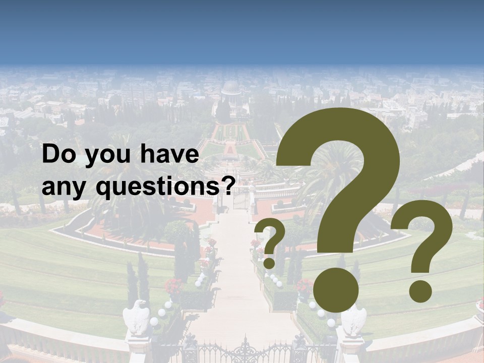 White Tourism Sacred PowerPoint Template