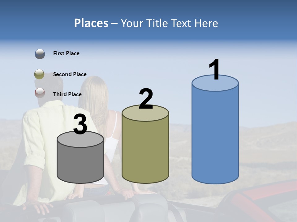 Horizontal Vehicle Togetherness PowerPoint Template