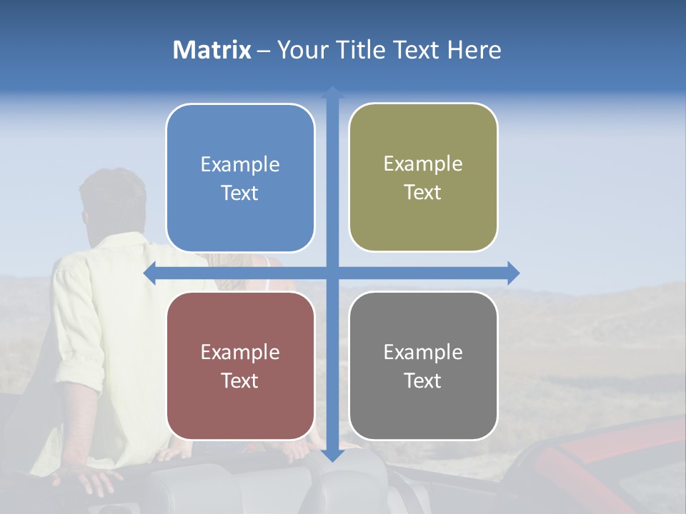Horizontal Vehicle Togetherness PowerPoint Template