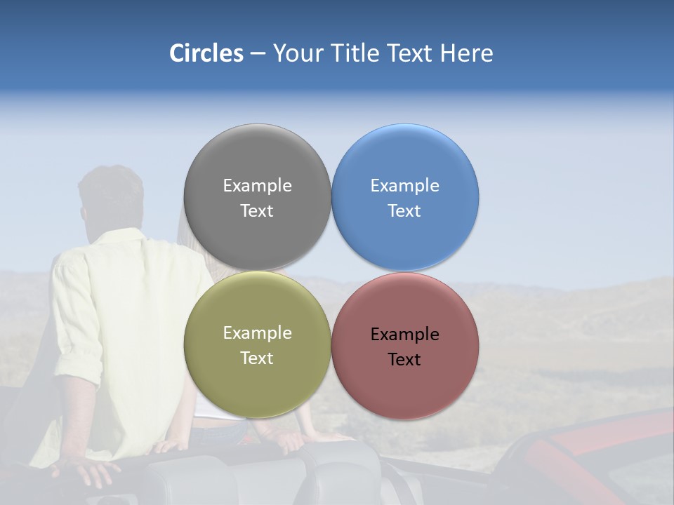 Horizontal Vehicle Togetherness PowerPoint Template