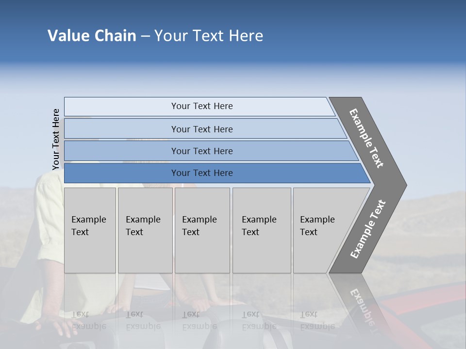 Horizontal Vehicle Togetherness PowerPoint Template