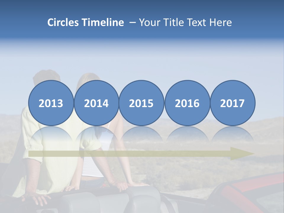 Horizontal Vehicle Togetherness PowerPoint Template