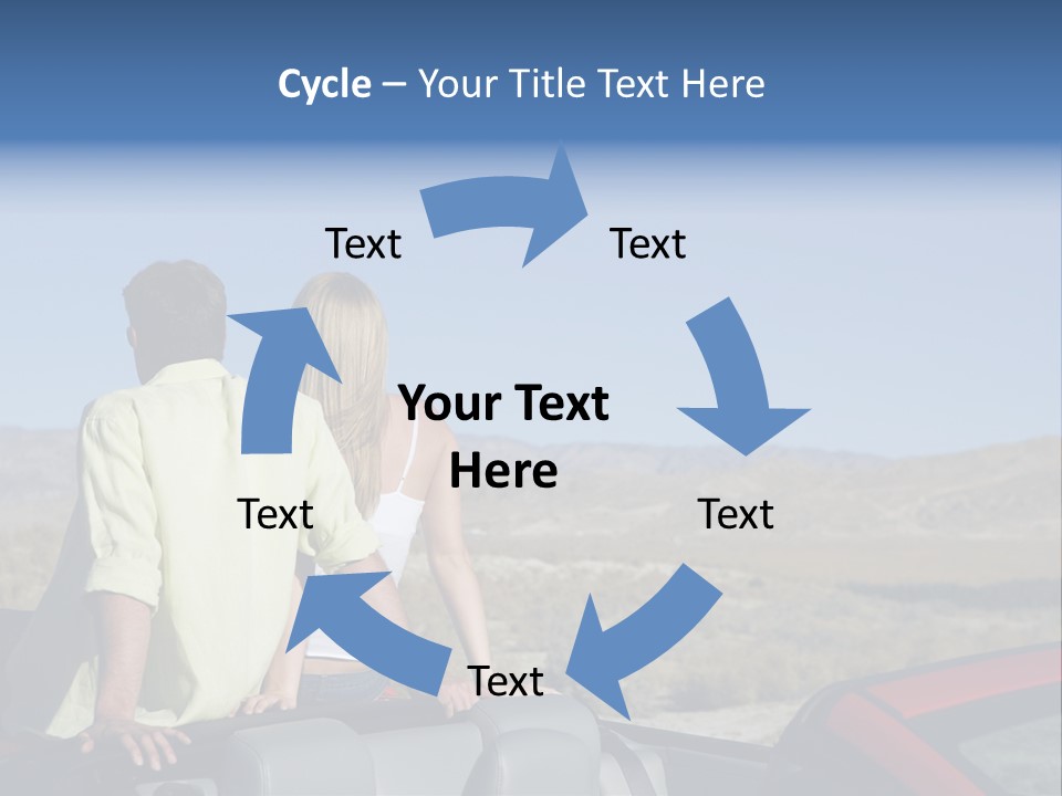 Horizontal Vehicle Togetherness PowerPoint Template