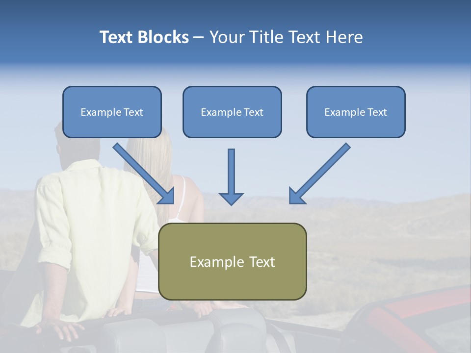Horizontal Vehicle Togetherness PowerPoint Template