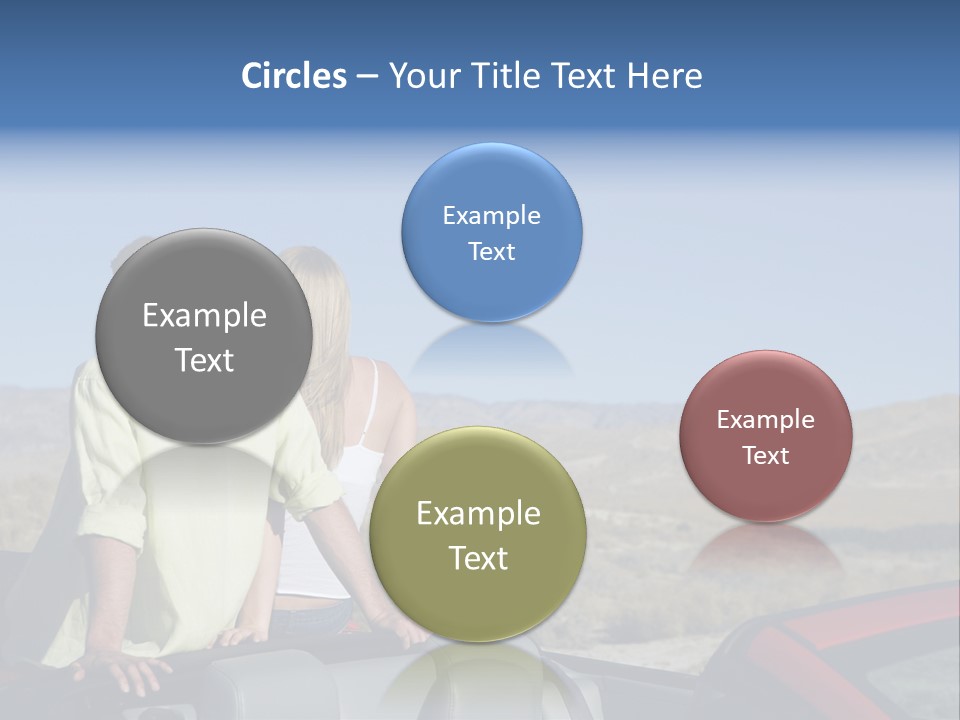 Horizontal Vehicle Togetherness PowerPoint Template