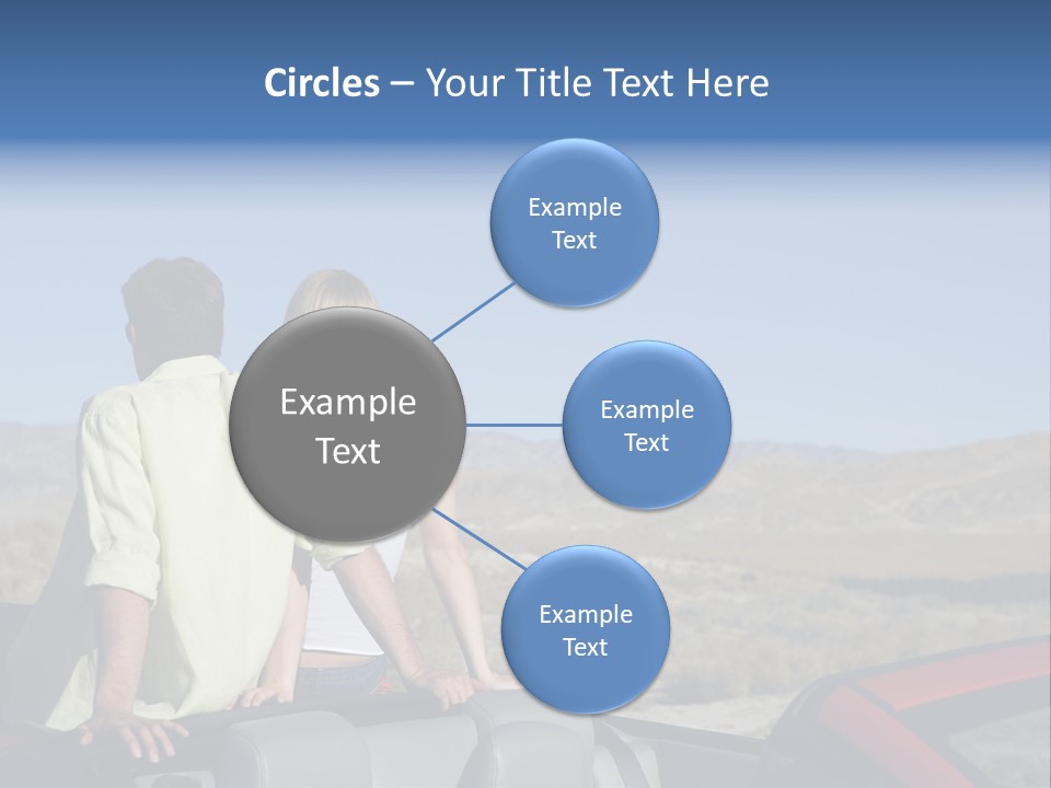 Horizontal Vehicle Togetherness PowerPoint Template