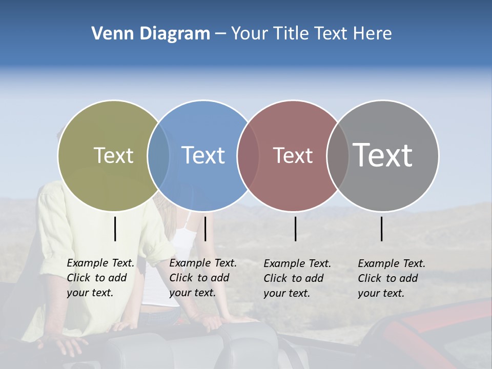 Horizontal Vehicle Togetherness PowerPoint Template