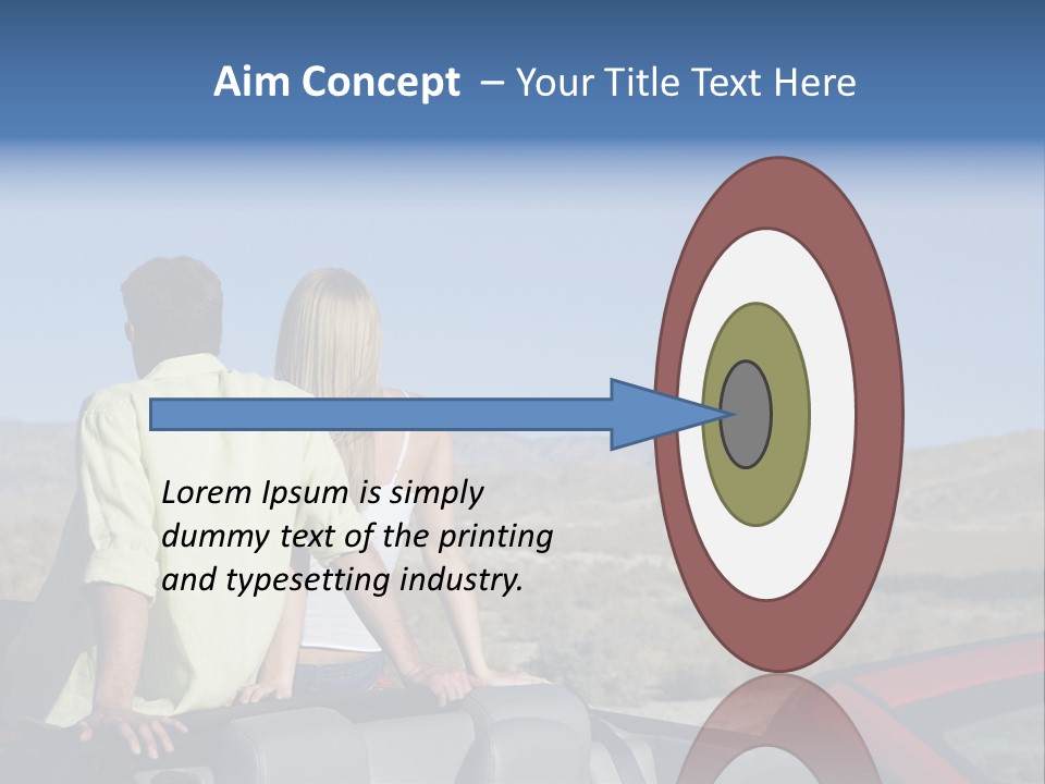 Horizontal Vehicle Togetherness PowerPoint Template