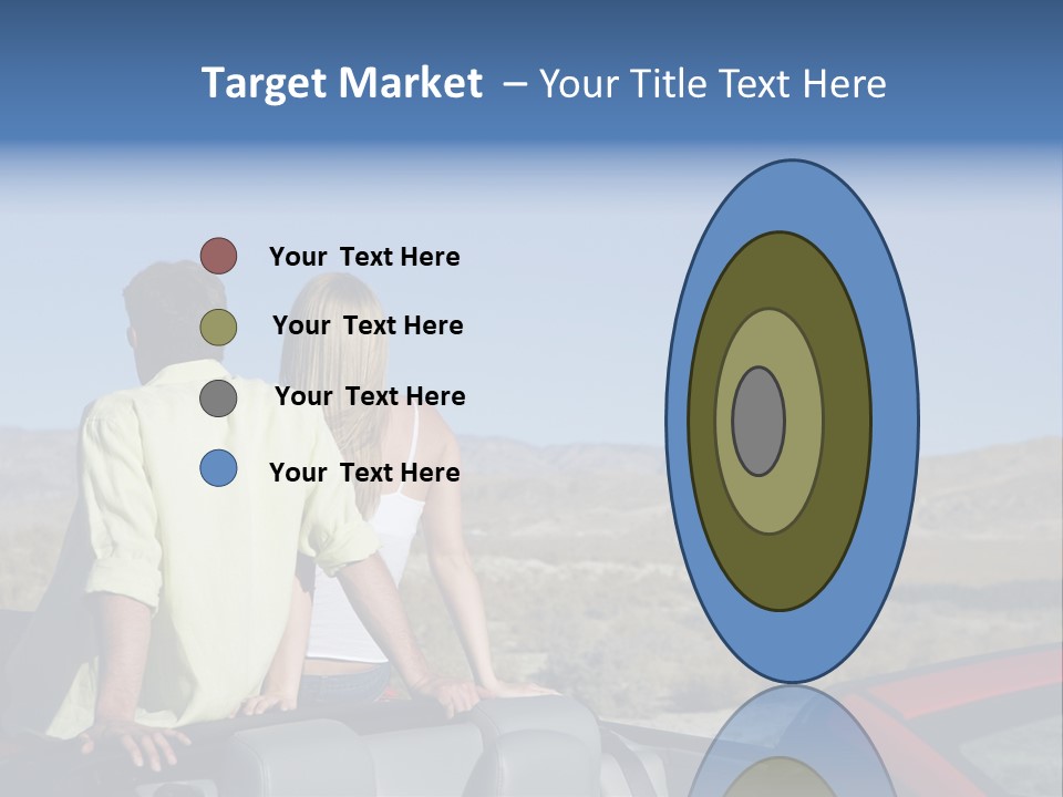 Horizontal Vehicle Togetherness PowerPoint Template