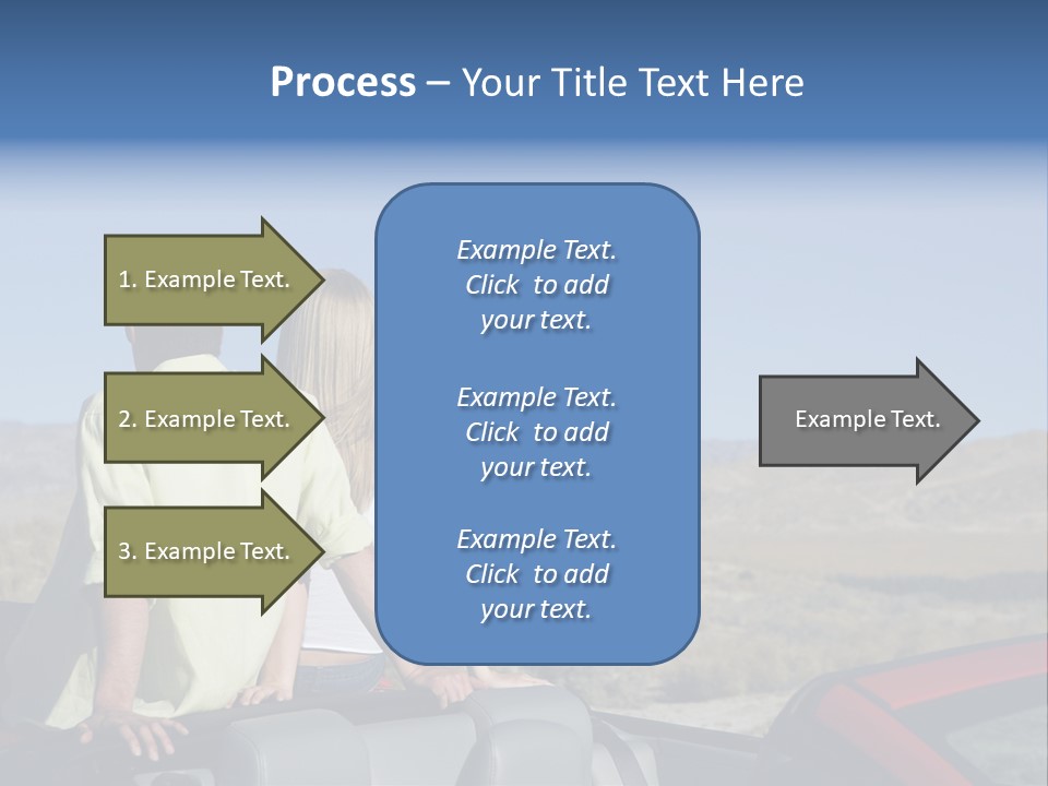 Horizontal Vehicle Togetherness PowerPoint Template
