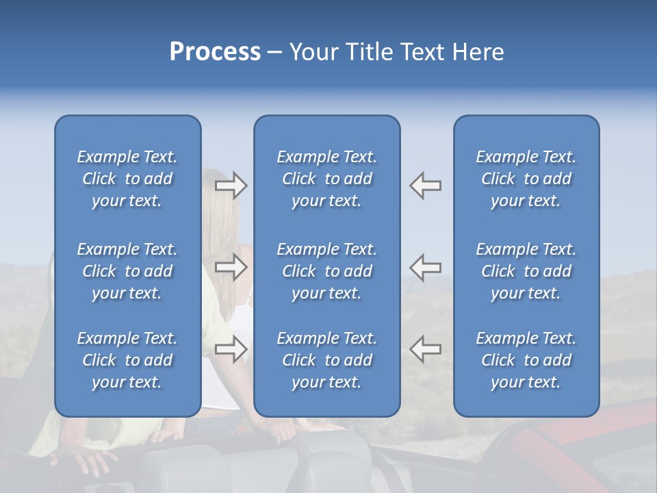Horizontal Vehicle Togetherness PowerPoint Template