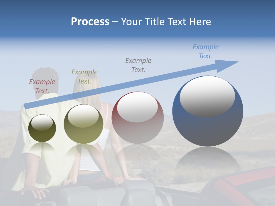 Horizontal Vehicle Togetherness PowerPoint Template