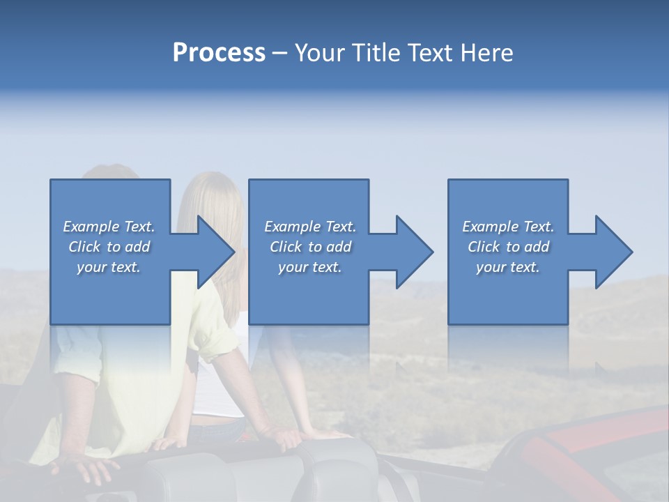 Horizontal Vehicle Togetherness PowerPoint Template