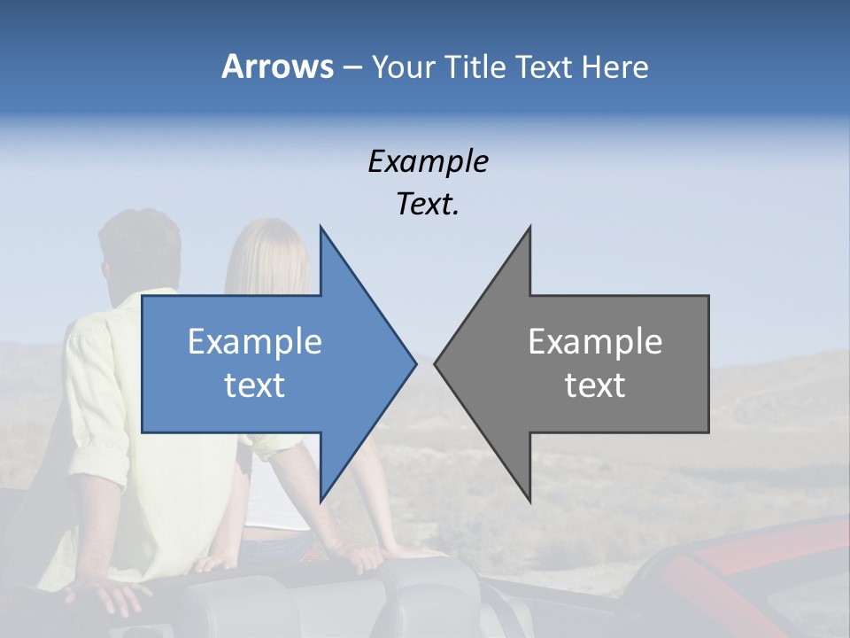 Horizontal Vehicle Togetherness PowerPoint Template