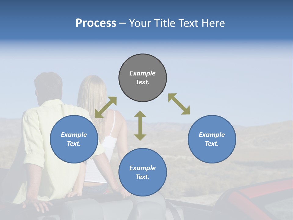 Horizontal Vehicle Togetherness PowerPoint Template