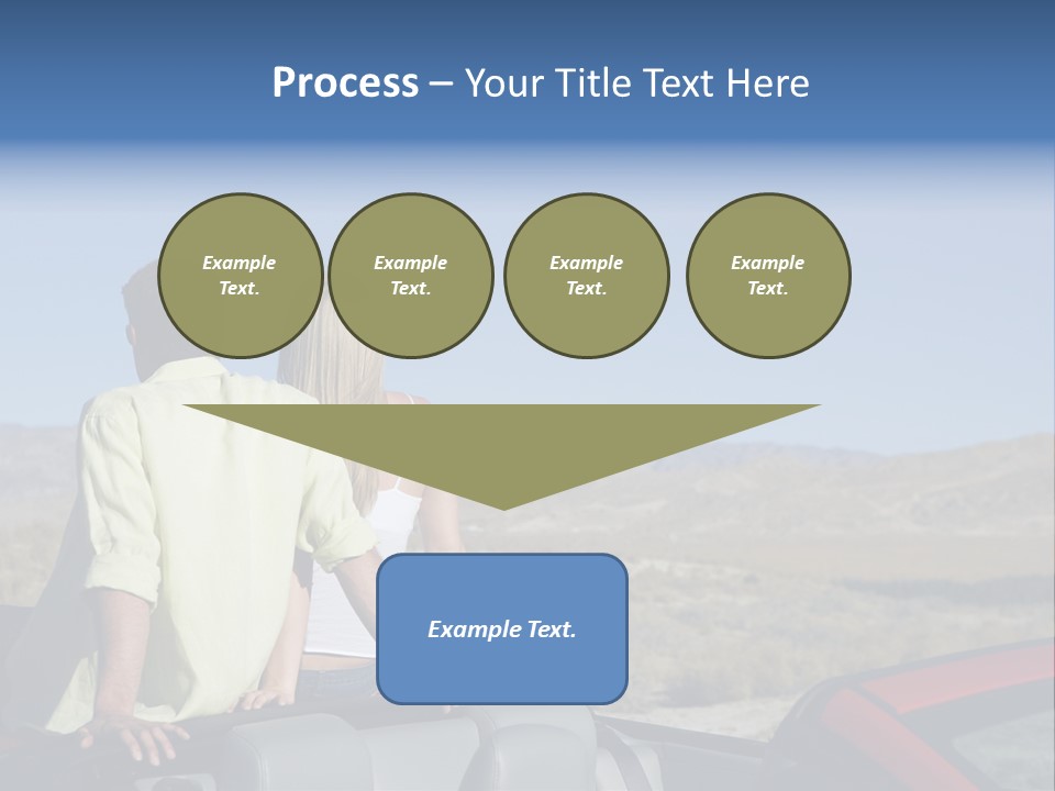 Horizontal Vehicle Togetherness PowerPoint Template