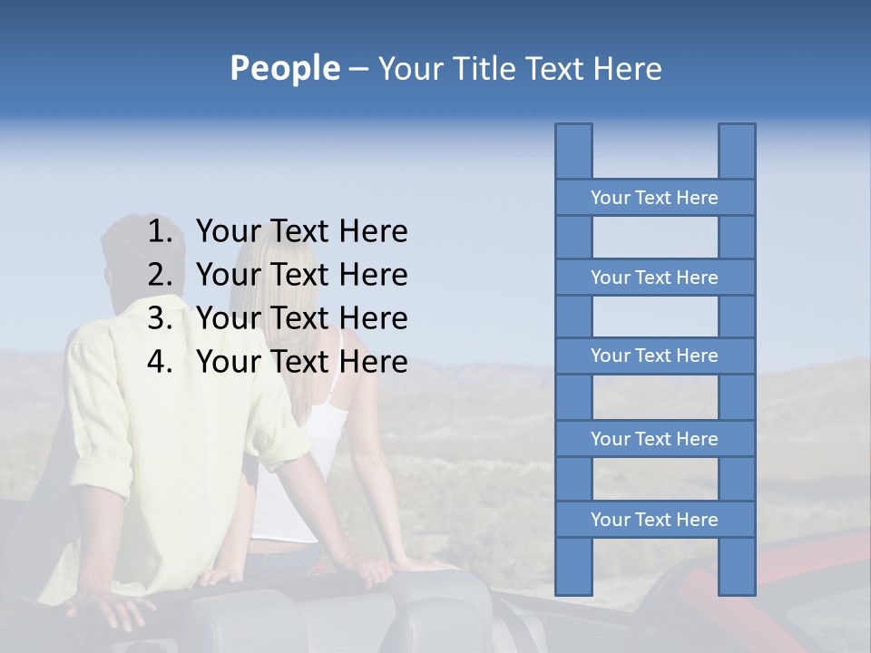 Horizontal Vehicle Togetherness PowerPoint Template
