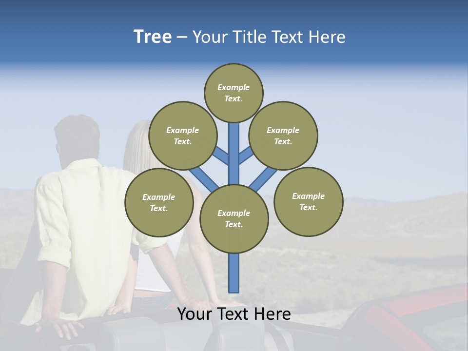 Horizontal Vehicle Togetherness PowerPoint Template